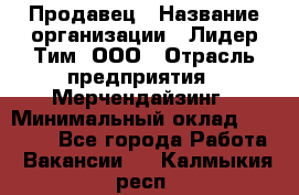 Продавец › Название организации ­ Лидер Тим, ООО › Отрасль предприятия ­ Мерчендайзинг › Минимальный оклад ­ 14 200 - Все города Работа » Вакансии   . Калмыкия респ.